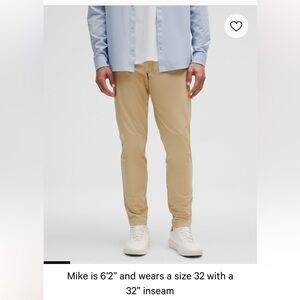 Lululemon Athletica ABC Slim-Fit Men's Pants in “Trench” color, 34’’ length